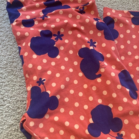 ❤️$5 BUNDLE SALE Lularoe Minnie Mouse leggings size TC2 - Picture 3 of 8